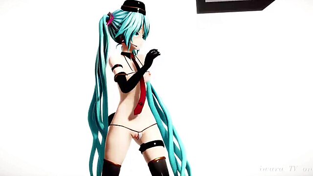 Hatsune Miku's Pink Pussy Gets Wet and Wild in Solo Play