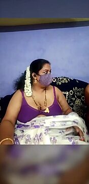Hot Indian BBW Wife Gives Sloppy Blowjob on Webcam