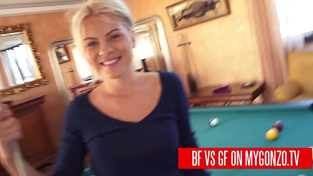 Hot POV Blowjob with Strip Poker Challenge Couple