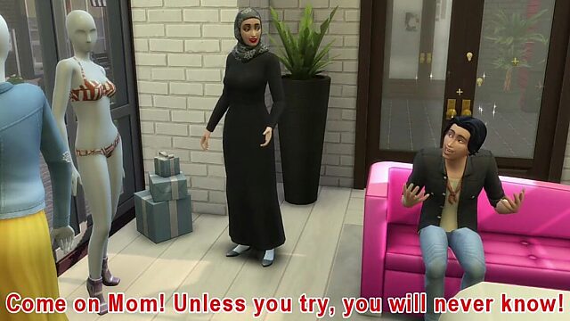 muslim mom and son