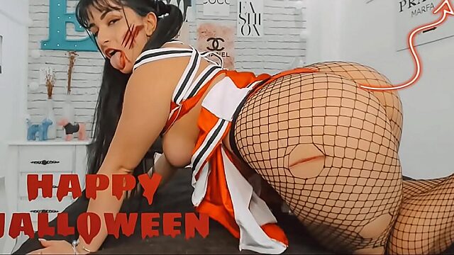 Zombie Cheerleader Takes Control, Red and Green Light JOI in Portuguese, Big Ass