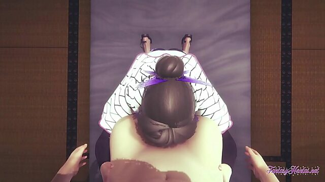 Japanese Shinobu Takes a Creampie in POV Hentai Action