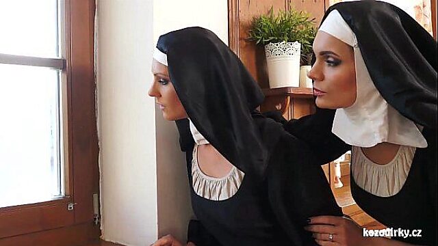 Sapphic Sisters of Sin: Czech Lesbian Nuns and Their Naughty Monster!