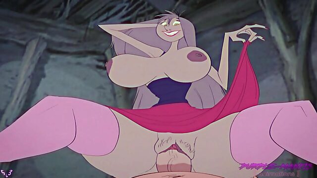 Big-titted Madam Mim gets fucked hard and creampied in her cottage