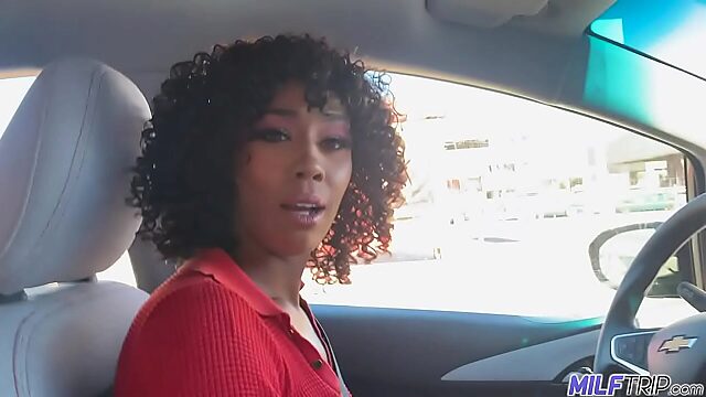 Interracial Blowjob from Afro Cutie Misty Stone