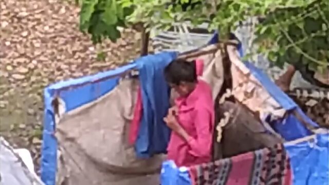 Indian girl enjoys outdoor shower with masturbation and gangbang
