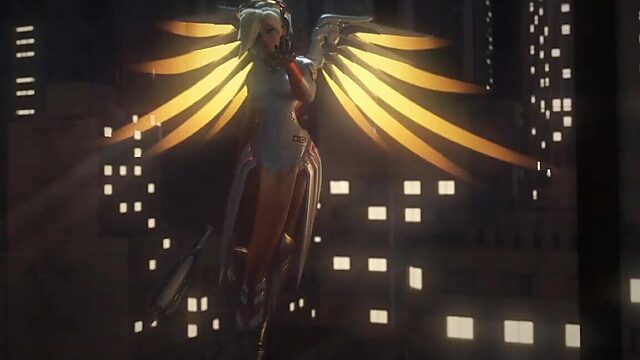 Mercy Gets Naughty in Doggystyle POV Animation