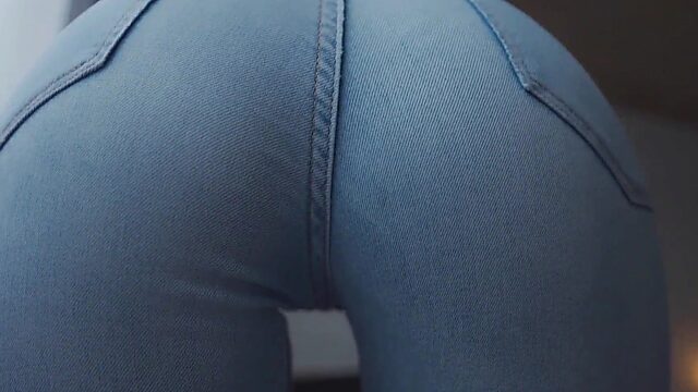 Jeans and Panties Tease with My Ass