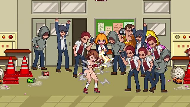 Schoolgirl Gets Stuffed by Horny Guys in Hentai Game