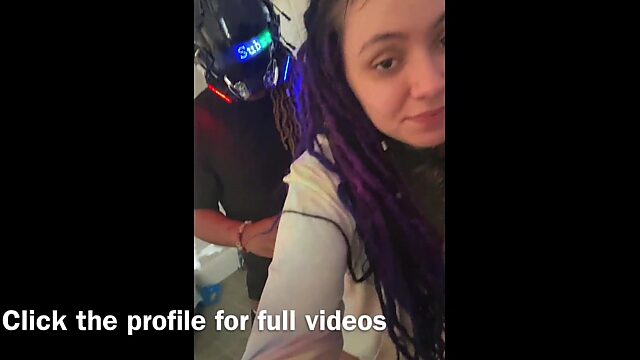 Latina dreadhead gets pounded from behind in the kitchen by masked man
