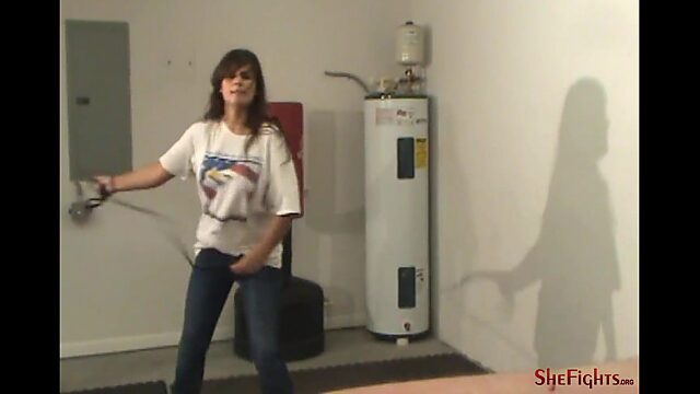 Merciless Whipping by a Rough and Cute Girl: Mikaela Shefights Hard!