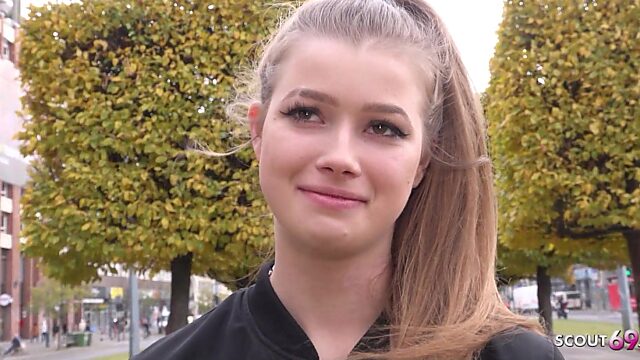Rough Pickup and Fuck with 18-Year-Old Olivia Sparkle at Modeling Casting - German Scout