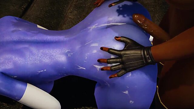 Mystique Gets a Stormy Creampie in 3D Futa X Men Action