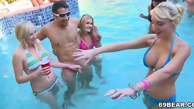 Pool sex party