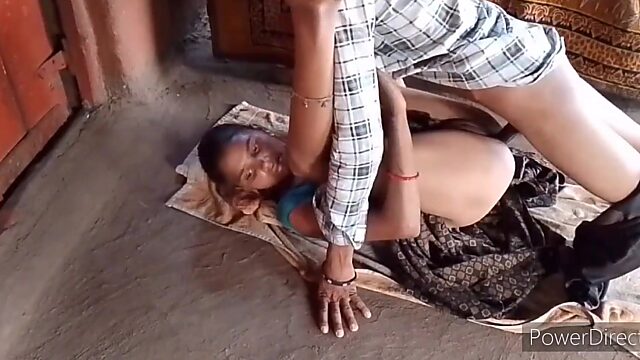 Steamy Indian Action: Fucking Step-Bhabhi's Ass with Spit