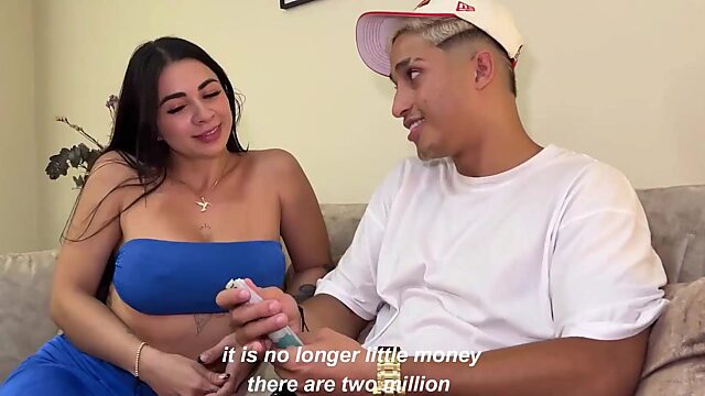 Busty Colombian Milf Silvana Lee Gets Paid to Suck Cock on the Street with Milan Rodriguez