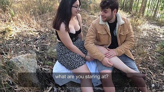 Stranger In Woods Gets Helped & Laid