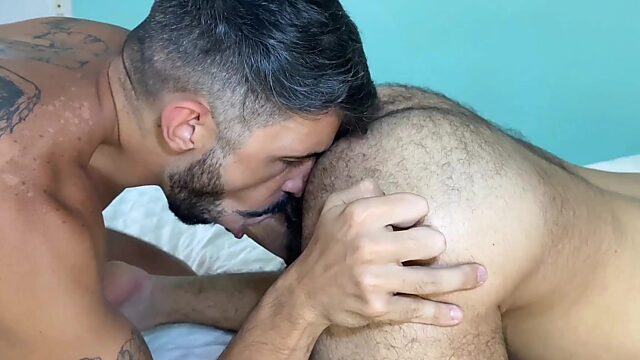 Hairy Stud Makes My Ass Overflow with Cum