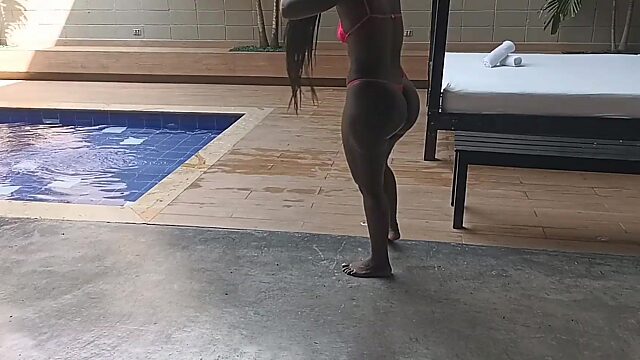 Fucking My Busty Neighbor's Juicy Ass by the Pool