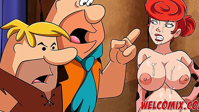 Flintstones Gangbang Fuck Fest at Buffalo's Club - XXX Cartoon Porn