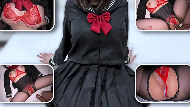 Japanisches Schulmädchen wird vom Lehrer hart durchgefickt, Muschi zerstört