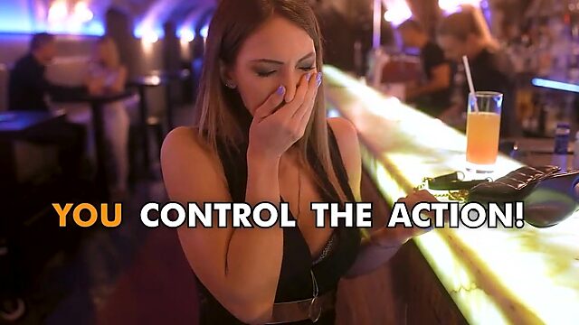 La exhibicionista tetona Natalie Grace rebota en tu polla en público POV