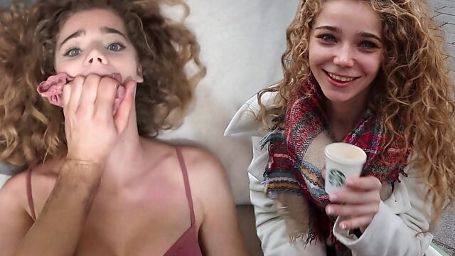 Wiener Straßen: Geile Teenagerin zu einem heißen Dreier überredet