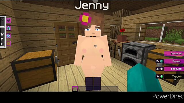 Golpeando a Jenny cruda en cada agujero como una verdadera puta jennymod