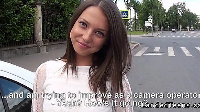 Gorgeous Russian takes anal outside for your eyes only