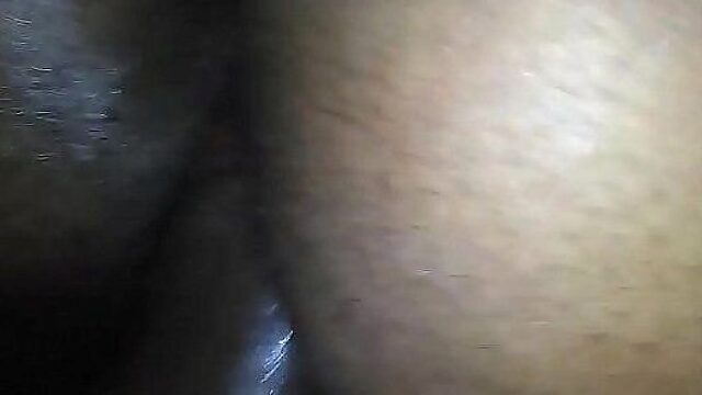 Black Pussy Farting on Cock