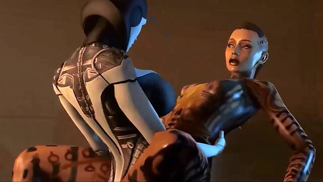 Lesbian Compilation: Jack from Mass Effect Gets Down and Dirty!