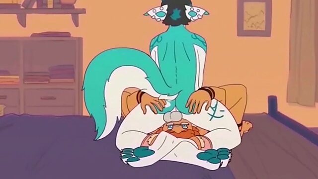 Throat-Knotting Furry Porn GIF for the Brave