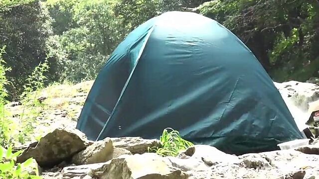 Dangerous Solo Stay in Japanese Tent: Mino Mogasevidia