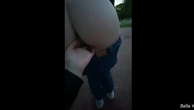 Public park pussy licking with petite lesbians