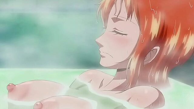 Nami's Steamy Bath Session: Uncensored and Nude!