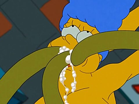 Gangbanging Marge's Deepthroating Skills